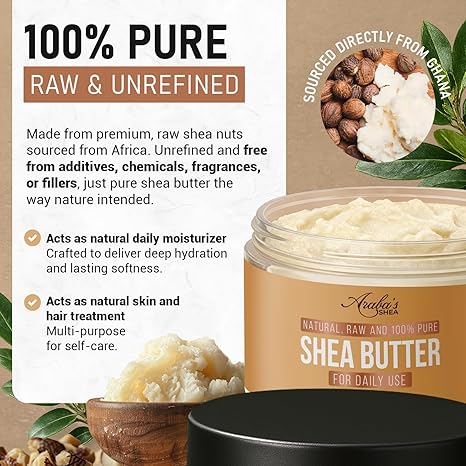 Raw, Pure Shea Butter for Deep Moisture & Everyday Skin Care