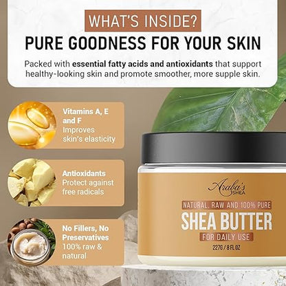 Raw, Pure Shea Butter for Deep Moisture & Everyday Skin Care