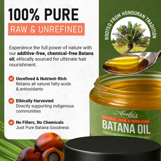 Raw Batana Oil for Hair Growth - 100% Pure, Organic